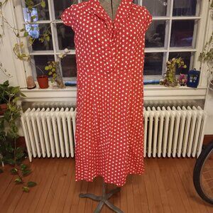 April Cornell Retro Polka Dot Dress